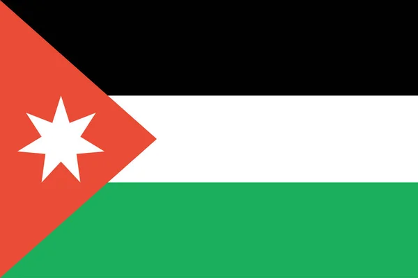 Bandera Jordania Fondo Del Concepto Bandera Mundial — Vector de stock