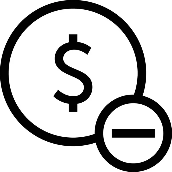 Vector Ilustración Signo Dinero Negocio Concepto Finanzas — Vector de stock