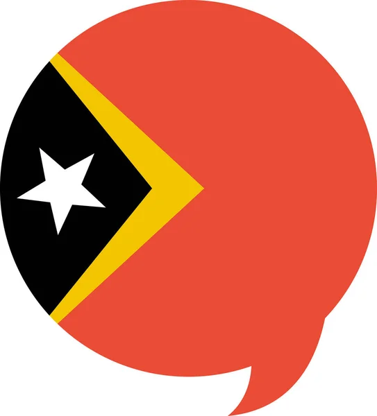 Flagga Timor Leste Vektor Illustration — Stock vektor