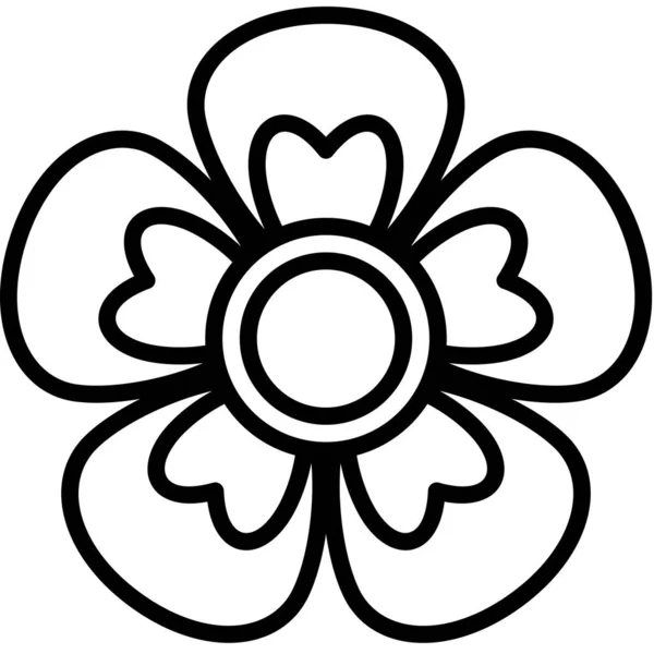 Γεράνι Λουλούδι Σύμπαν Διανυσματική Απεικόνιση Των Λουλουδιών Στολίδι Ανθοφορία Τέχνης — Διανυσματικό Αρχείο