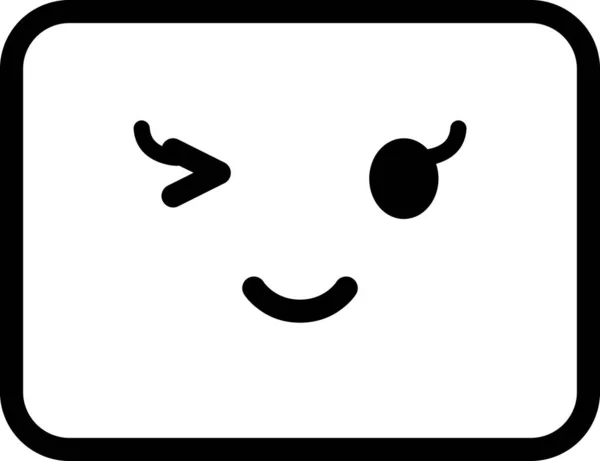 Expressie Gezicht Emoticon Vector — Stockvector