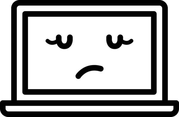 Espressione Faccia Emoticon Vettore — Vettoriale Stock