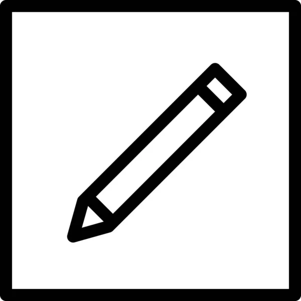 Vector Illustration Writing Pen Pencil — Stock Vector