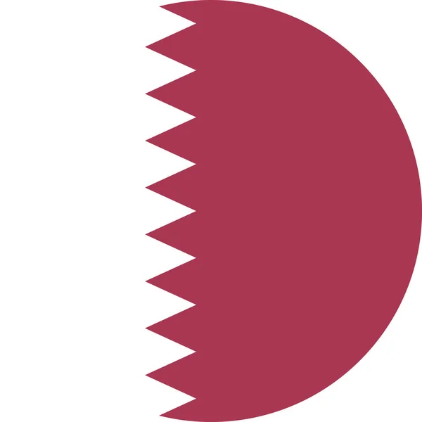 Bandera Qatar Vector Ilustración — Vector de stock
