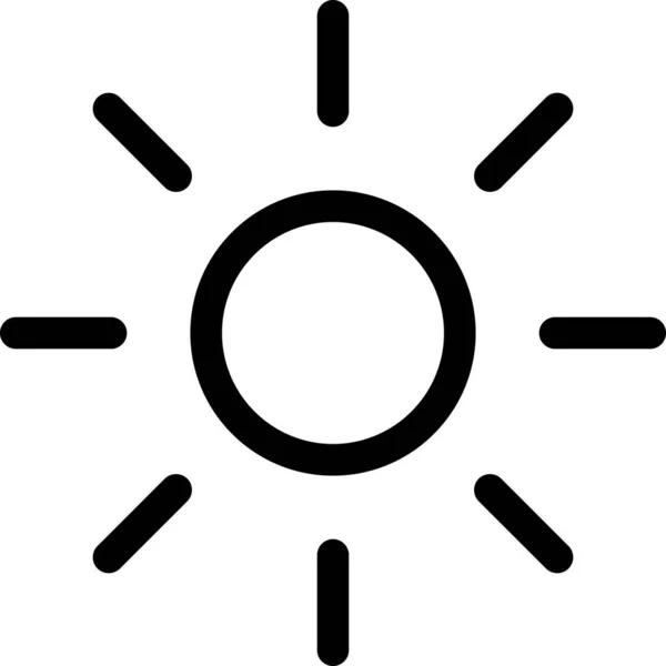 太陽と晴れた日のベクトル図 — ストックベクタ