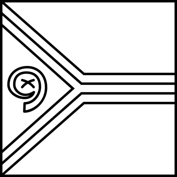 バヌアツの旗ベクトルイラスト — ストックベクタ