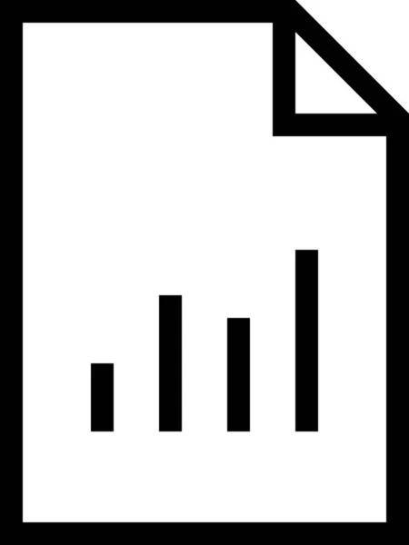 Företag Diagram Ikon Analytics Koncept Minimalistisk Vektor Illustration — Stock vektor