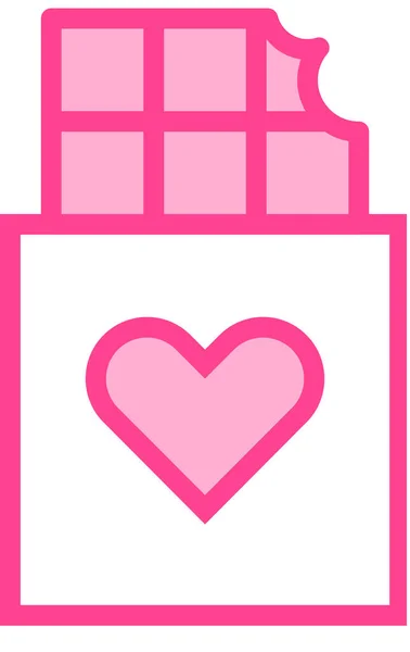 Ícone Corações Valentine Ilustração Vetor Minimalista — Vetor de Stock
