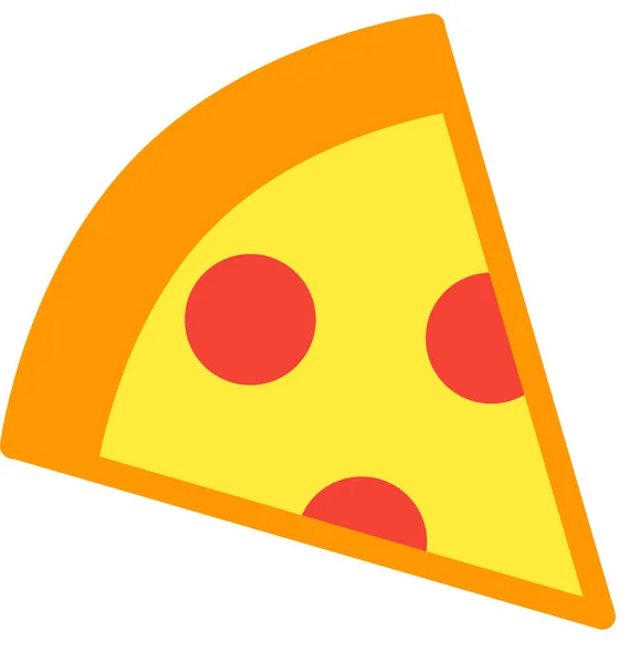 Icono Pizza Italiano Ilustración Vectorial — Vector de stock