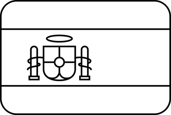 Bandeira Espanha Ilustração Vetorial —  Vetores de Stock