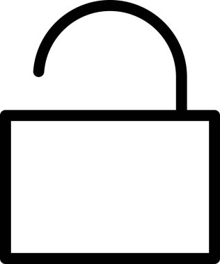 kilit simgesi, vektör illüstrasyonu