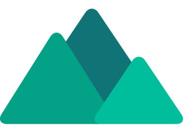 Dağların vektör şablonu