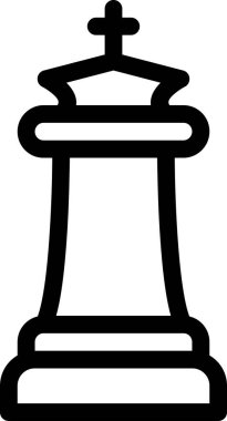 beyaz arkaplanda izole edilmiş kral simgesi, vektör illüstrasyonu