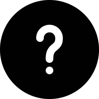 Soru hatalı simgesi, vektör illüstrasyonu