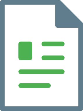 dosya düz simgesi, vektör, illüstrasyon 