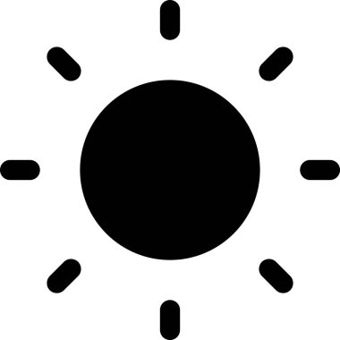 Güneş, güneşli gün vektör çizimi