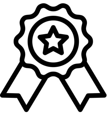 Ödül amblemi simgesi. vektör illüstrasyonu