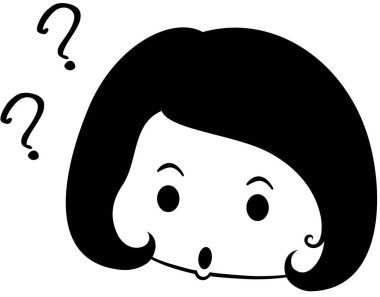 kız güzel vektör illüstrasyonu minimalistik 