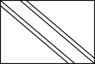 Trinidad ve Tobago vektör illüstrasyonu bayrağı