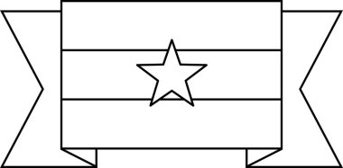 Myanmar düz simgesi bayrağı, vektör illüstrasyonu  
