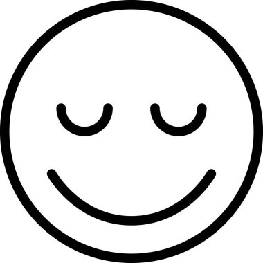 Yüz ifadesi duygu simgesi vektörü, gülen yüz avatarı 