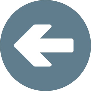 Beyaz arkaplanda izole edilmiş ok yönü, vektör illüstrasyonu