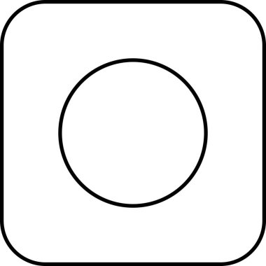 Japonya bayrağı düz simge, vektör illüstrasyonu  