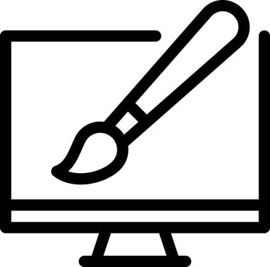 vektör illüstrasyon resim fırçası 