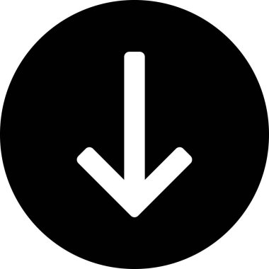 Beyaz arkaplanda izole edilmiş ok yönü, vektör illüstrasyonu