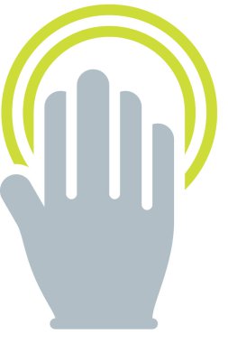 tap, el dokunuşu, parmak vektör çizimi