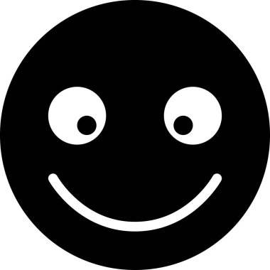 Yüz ifadesi duygu simgesi vektörü, gülen yüz avatarı 