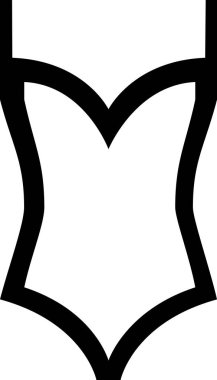 Beyaz arkaplanda izole edilmiş yüzme simgesi, vektör illüstrasyonu