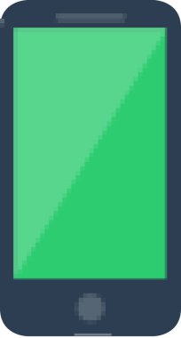  akıllı telefon düz simgesi, vektör, illüstrasyon