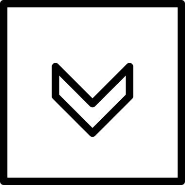 Beyaz arkaplanda izole edilmiş ok yönü, vektör illüstrasyonu