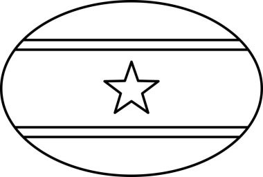 Surinam vektör illüstrasyonunun bayrağı