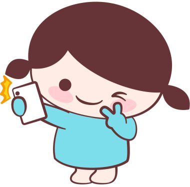 Gülümseme ifadesi yüz ifadeleri vektör illüstrasyonu