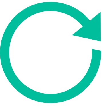 Beyaz arkaplanda izole edilmiş ok simgesi, vektör illüstrasyonu