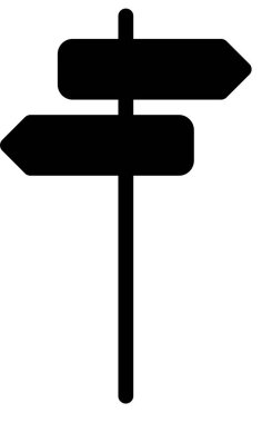 Beyaz arkaplanda izole edilmiş ok simgesi, vektör illüstrasyonu