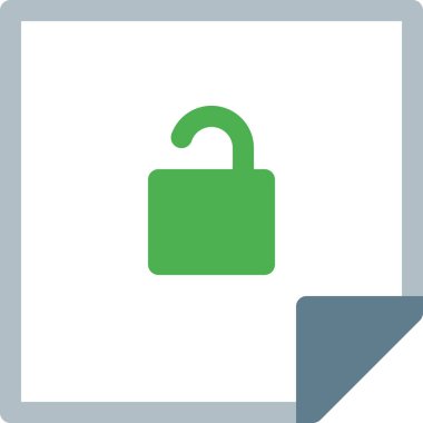 kilit simgesi, vektör illüstrasyonu