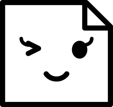 İfade yüz ifadesi duygu simgesi vektörü, gülen yüz avatar etiket notu 