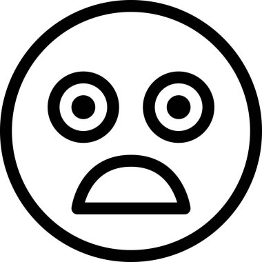 Maskot hüznünün modern grafik ikon vektör çizimi 