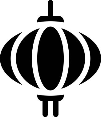 Ayışığı şenlik feneri simgesi, minimalist vektör çizimi