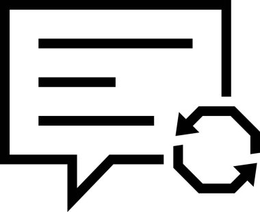 ileti simgesi, vektör illüstrasyonu