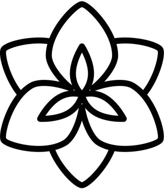 Çiçek yapraklarının güzel vektör çizimi 