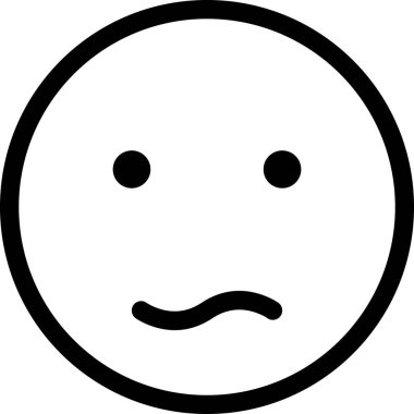 Maskot sıkılmış ikonun modern grafik ikon vektör illüstrasyonu