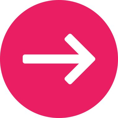 Beyaz arkaplanda izole edilmiş ok yönü, vektör illüstrasyonu