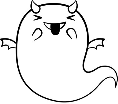 Gülümseme ifadesi yüz ifadeleri vektör illüstrasyonu