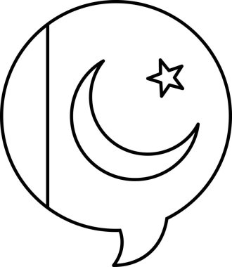 Pakistan 'ın bayrağı düz simge, vektör illüstrasyonu