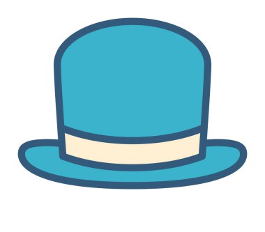 şık şapka vektör ilüstrasyonu 