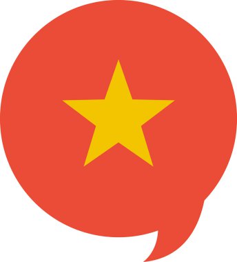 Vietnam vektör illüstrasyonunun bayrağı